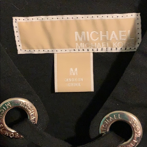 Michael Kors Black Lace-Up Blouse - Picture 4 of 5